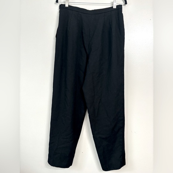 TALBOTS Wool Black Dress Pants Trousers Size 14 Made in the USA - Picture 1 of 4